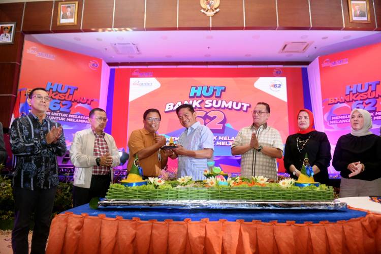 HUT ke-62 Bank Sumut, Pj Gubernur Hassanudin Ingatkan Digitalisasi Jadi Tantangan ke Depan