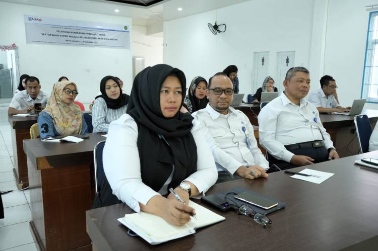 Diskominfo Medan dan USAID Gelar Pelatihan Penerapan Pengaduan Sektor Air Minum dan Sanitasi Melalui SP4N LAPOR!