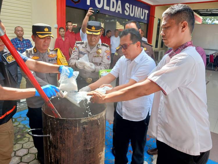 Dikendalikan Napi, Polda Sumut Gagalkan Pengiriman Narkoba ke 3 Provinsi