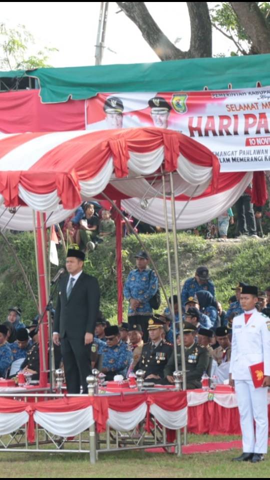 Pemkab Sergai Peringatan Hari Pahlawan ke-78 di  Bantaran Sei Ular Diwarnai Pertunjukkan Teatrikal