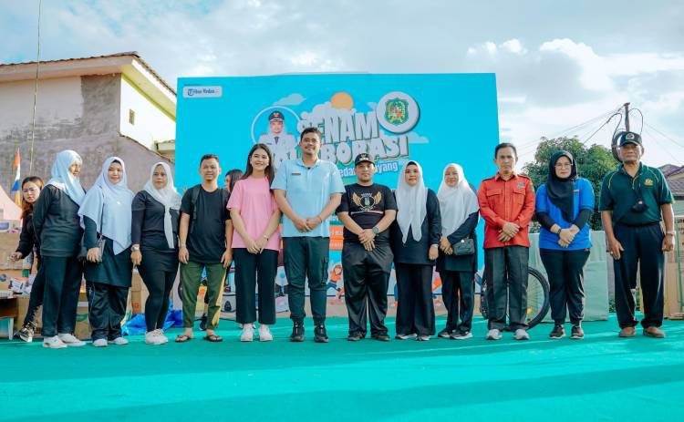 Bobby Nasution & Ny Kahiyang Ayu Senam Kolaborasi Dengan Ratusan Warga Medan Selayang