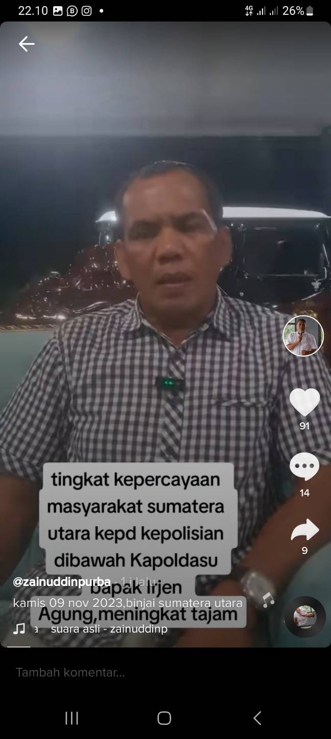 Zainuddin Purba Apresiasi Polda Sumut Seser Bandar Narkoba