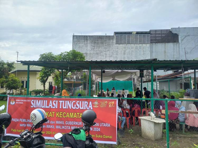 Mantapkan Kesiapan PPK, KPU Kota Medan Gelar Simulasi Pungut Hitung Suara di TPS