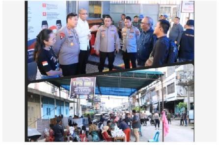 Kapolres AKBP BL Malau Dampingi Pamatwil Polda Sumut Monitor Pilkada di Wilayah Hukum Polres Labuhanbatu