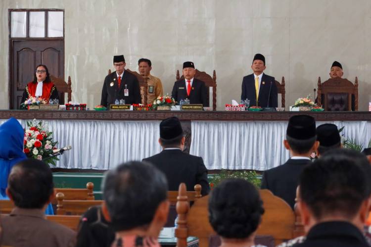 Pjs Wali Kota Siantar, Rapat Paripurna Pengucapan Sumpah Pimpinan DPRD Masa Jabatan 2024-2029