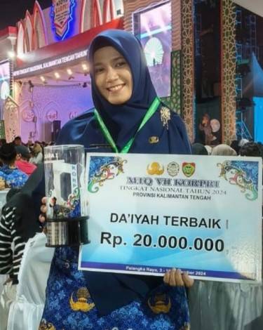 Adila Putri, Guru MAN Tebing Tinggi Raih Juara 1 MTQ Korpri Tingkat Nasional 2024