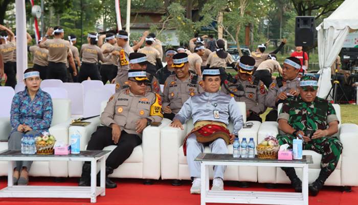 Kombes Gidion Pimpin Apel Potensi Kamtibmas, Medan Aman, Pilkada Damai Kita Punya