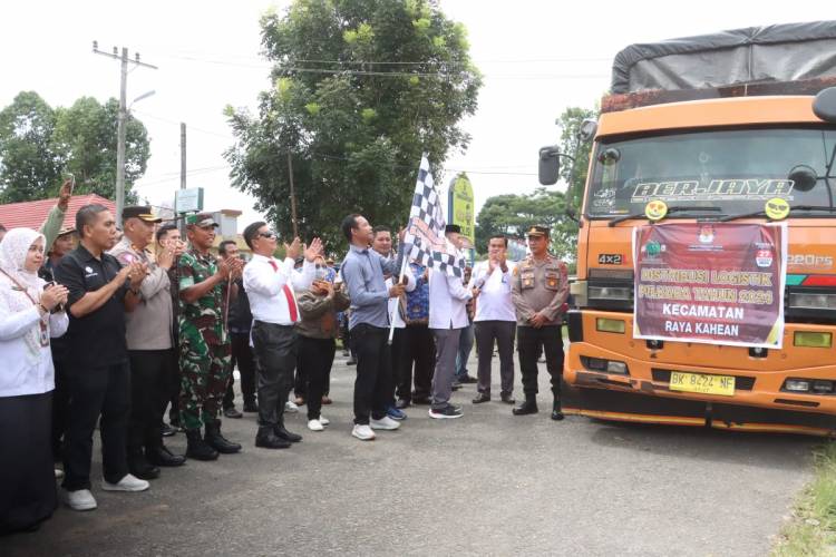 Kapolres Simalungun Hadiri Pelepasan Pendistribusian Logistik Pilkada 2024