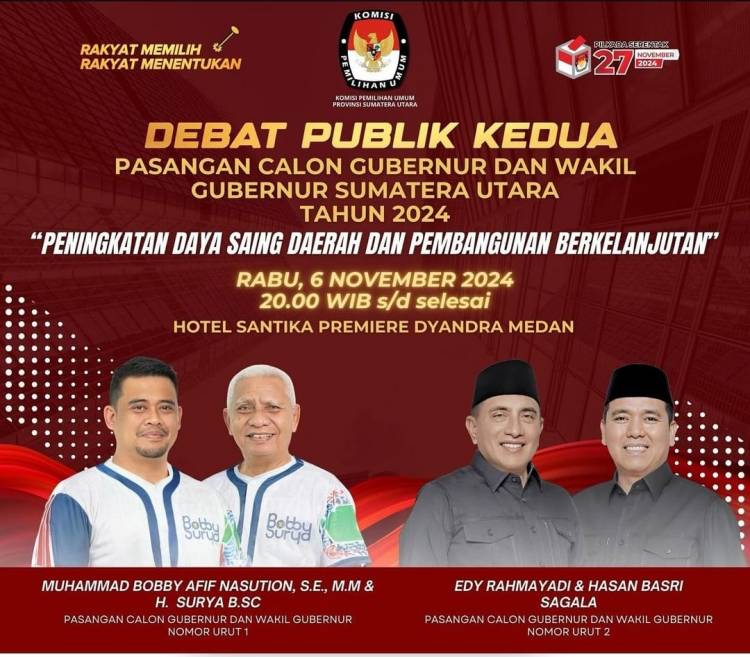 KPU Sumut Gelar Debat Publik Kedua