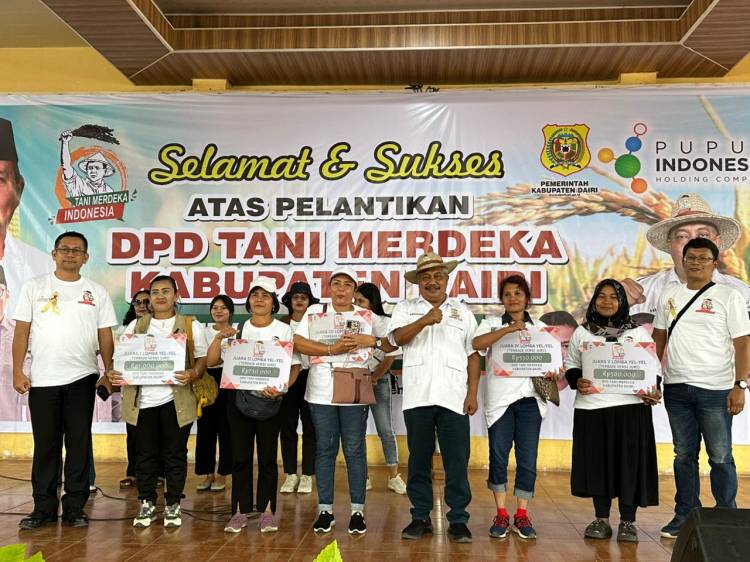 Tani Merdeka Sumut Lantik Pengurus Daerah Dairi, Mhd Husni:  Dorong Ketahanan Pangan Lokal