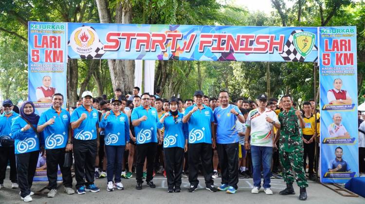 Pj Bupati Langkat Lepas Kejurkab Lari 5 KM, Dorong Prestasi Atletik Kabupaten