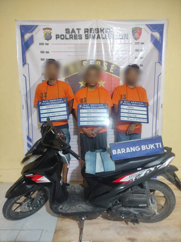 Jahtanras Polres Simalungun Tangkap Satu  Pelaku Curanmor dan Dua Penadah