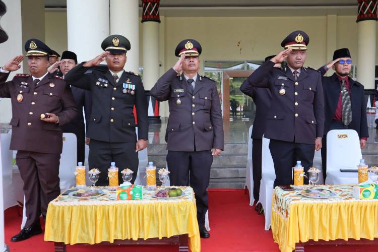 Polres Padang Lawas Menghadiri Pelaksanaan Upacara Dalam Rangka Peringatan Hari Pahlawan Nasional