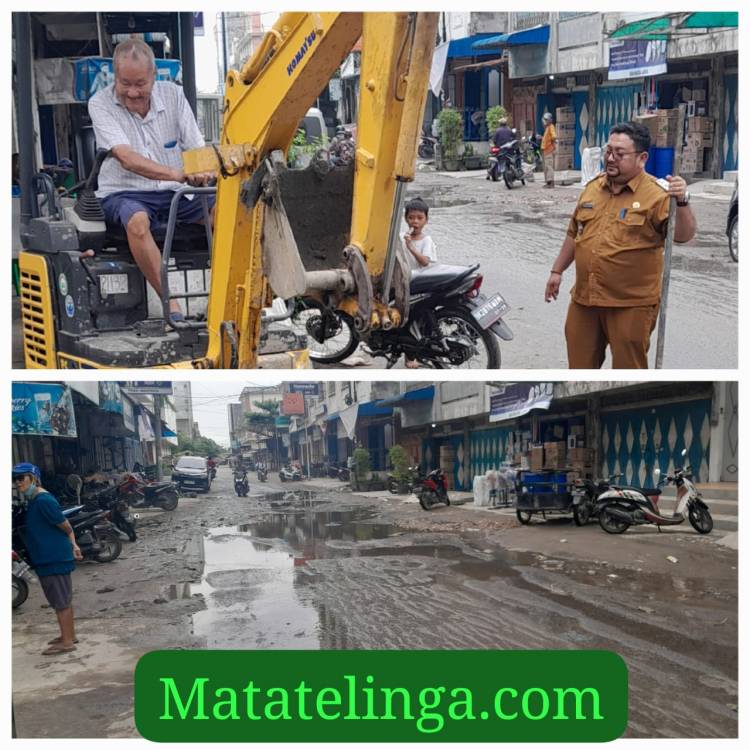 Atasi Genangan Air Akibat Drainase Tersumbat, Lurah Perdagangan I Apresiasi Inisiatif Tokoh Masyarakat