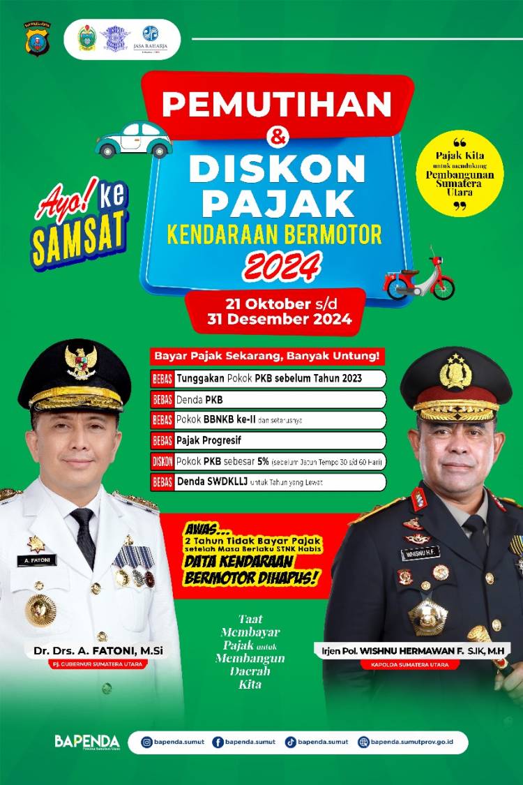 Matheos Tan; Pemko Siantar Dukung Pemutihan Pajak dan Diskon PKB 2024