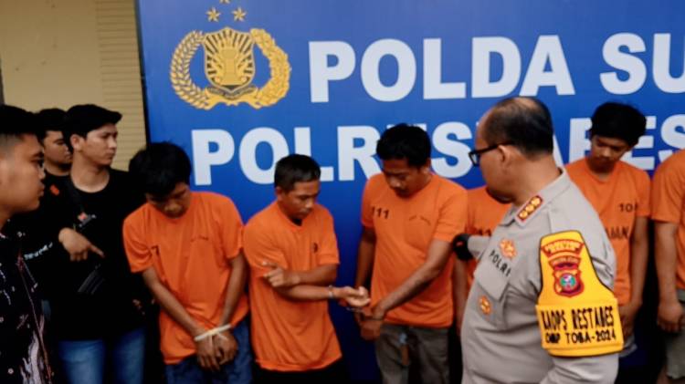 Polrestabes Medan Ringkus 9 Pembobol Rumah dan Curanmor, 3 Ditembak