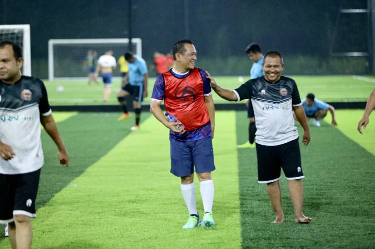 Bentuk Sinergitas, Lapas Medan-Forwakum Sumut Gelar Fun Football