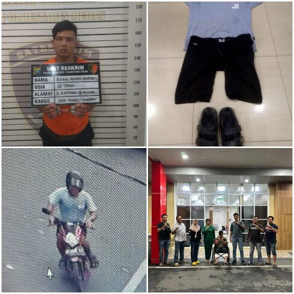 Polsek Medan Kota Tembak Dua Kaki Spesialis Jambret Kalung