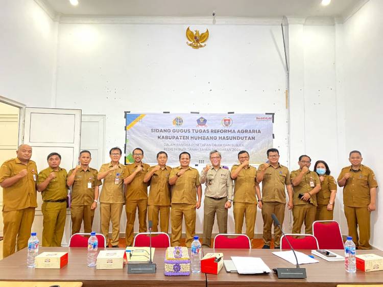 Kantor Pertanahan Kabupaten Humbahas Bersama Pemkab Laksanakan Sidang GTRA 2024