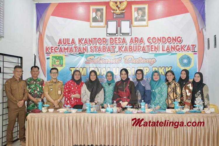 Pj Ketua TP PKK Langkat Evaluasi Calon Desa Percontohan 2024 di Telaga Jernih dan Arah Condong