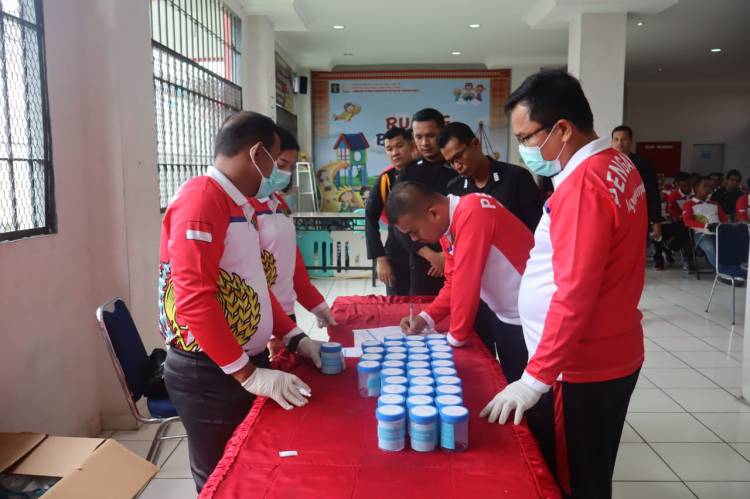 Lapas Pancur Batu Gelar Rapat Dinas Dan Test Urine