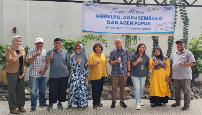 BRI Branch Office Medan Sisingamangaraja Gelar Gathering Bersama Mitra Agen LPG, Sembako, dan Pupuk