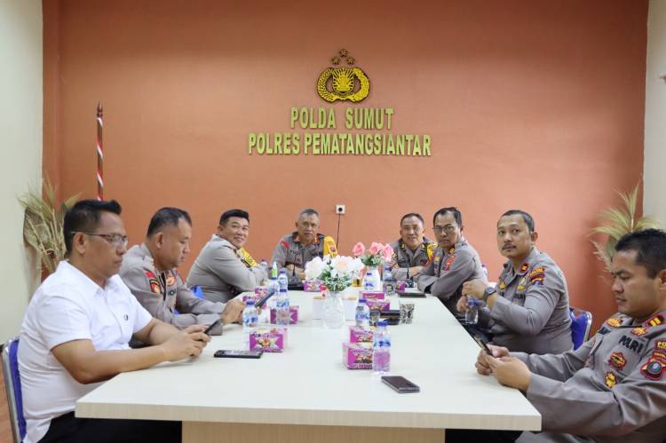 Waka Polres Siantar AKBP Wahyudi, Zoom Meeting Launcing Gerakan Nasional Pangan Merah Putih