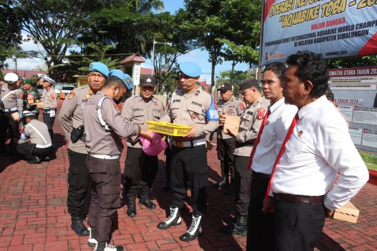 Polres Simalungun Gelar Razia Mendadak HP Personel: Upaya Tegas Cegah Judi Online