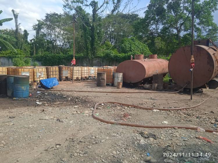 Warga Geruduk Gudang Oplosan, Polres Langkat Amankan Sekurangnya 4 Ton BBM Illegal