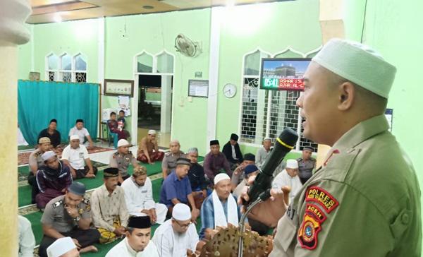 Kapolres Aceh Tenggara Ajak Warga Makmurkan Mesjid