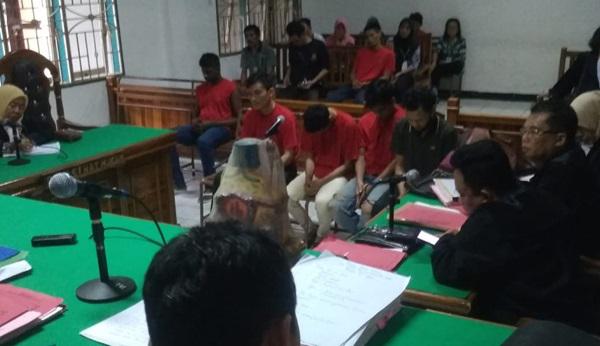 5 Terdakwa Kurir 17,6 Kg Sabu Divonis Seumur Hidup di PN Medan