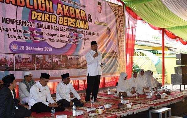 Peringati Maulid Nabi 1441 H, Pemkab Sergai Gelar Tabligh Akbar dan Zikir