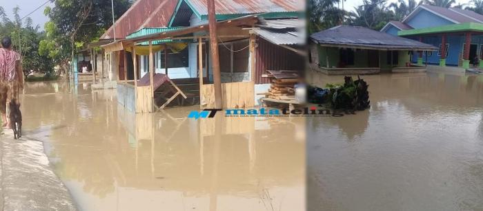 Curah Hujan Dihulu Sungai Silau Tua Cukup Tinggi,Beberapa Desa Tergenang Limpahan Air Sungai