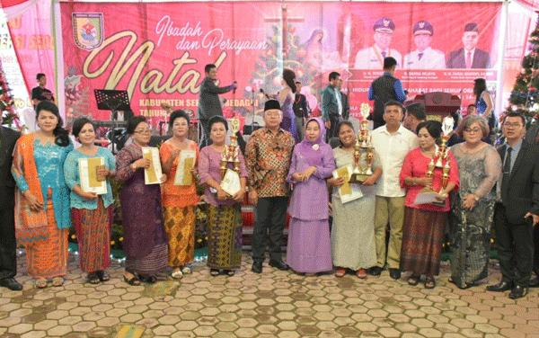  Perayaan Natal 2019 Kabupaten Sergai Berlangsung Khidmat