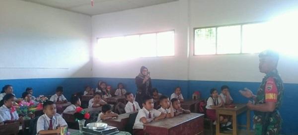 TingkatKan Cinta Tanah Air Dan Bangsa, Koramil Sambangi SD Negeri 101845