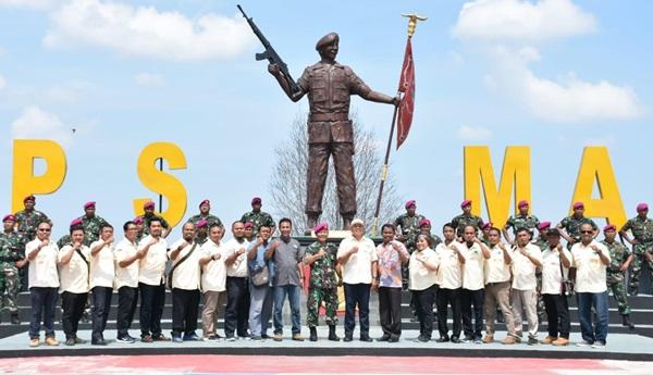 Keluarga Besar FAJI Sumut Silaturahmi ke Yonmarhanlan I Belawan
