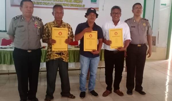 Polda Sumut Sosialisasikan Harkamtibmas Kepada Manajemen dan Karyawan PTPN IV Bukit 