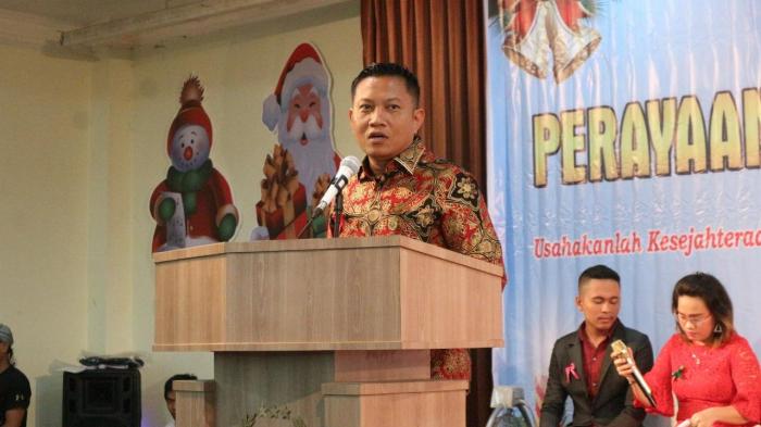 Kapolres Simalungun, Hadiri Perayaan Natal Jurnalis Siantar - Simalungun 