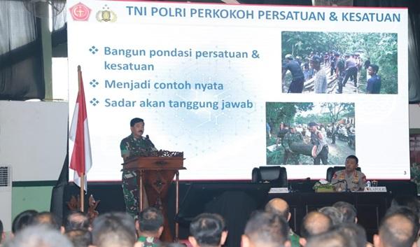 Panglima TNI Berikan Pengarahan Kepada Prajurit TNI-Polri se-Wilayah Surabaya