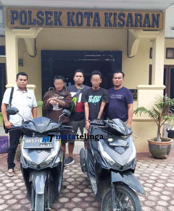 Bermodalkan Kunci T Dua Begundal Ini Dibekuk Tekab Polsek Kota Kisaran