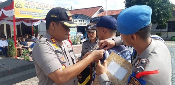 Polres Karo Gelar Apel Pasukan Operasi Lilin Toba 2019