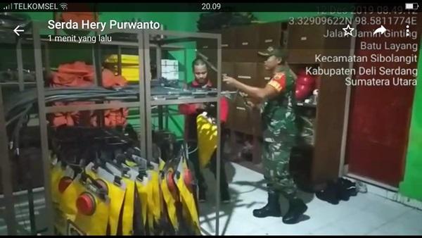 Koramil Sibolangit Tanggap Kebakaran Hutan