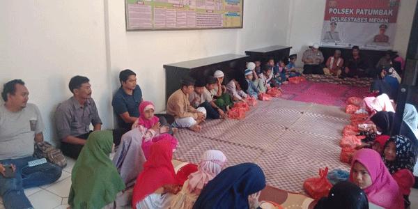 Kapolsek Patumbak Gelar Pengajian dan Doa Bersama, Santuni Anak Yatim Piatu