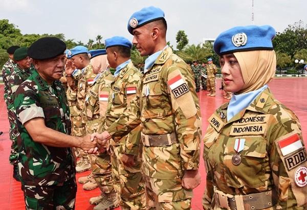 Panglima TNI: Negara Sangat Menghargai Keberhasilan Satgas RDB TNI Konga XXXIX-A MONUSCO
