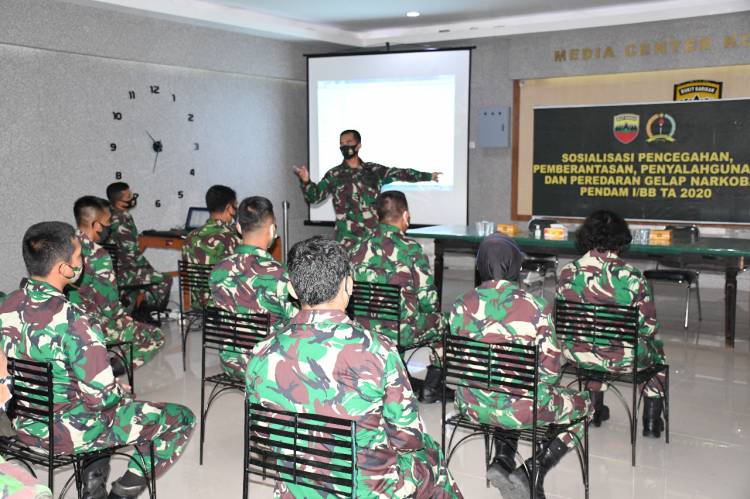 Tutup 2020 Tanpa Narkoba, Pendam I/BB Gelar Sosialisasi P4GN dan Tes Urine