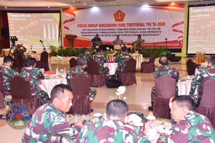 Staf Teritorial TNI Selenggarakan FGD dengan Aparat Komando Kewilayahan