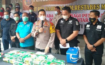 Jiwa Pengedar Narkoba dikirim ke Akhirat, Narkoba Sabu 30 Kg di Musnahkan