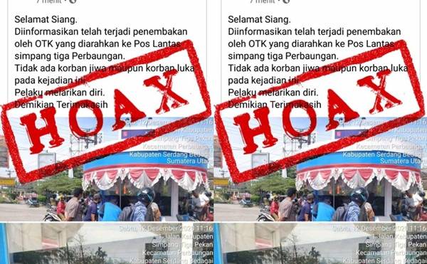Polisi : Soal Pos Lantas Perbaungan Ditembak OTK  Itu Hoax