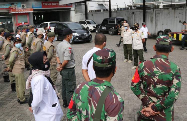 Tim Satgas Covid-19 Tertibkan Pool Angkutan Langgar Protokol Kesehatan