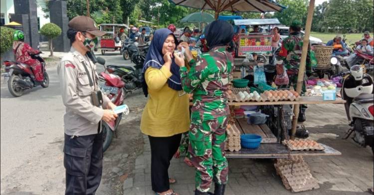 Bekangdam I/BB Bersama Muspika Binjai Utara Gelar Operasi Pendisiplinan Protokol Kesehatan